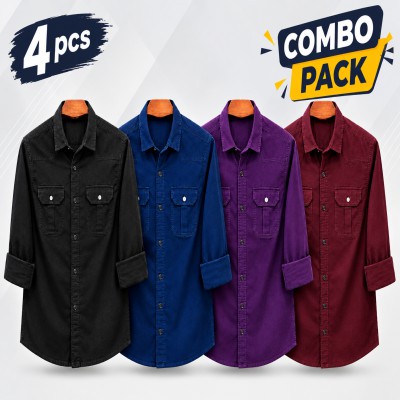 Stylish Double Pocket Casual Shirt (Oxford Croton)