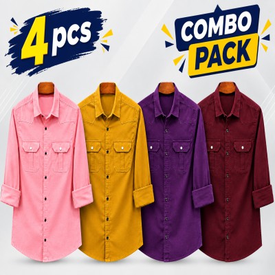 Stylish Double Pocket Casual Shirt (Oxford Croton)