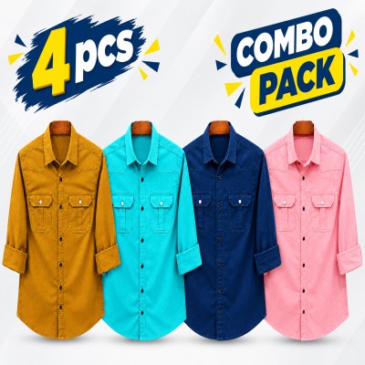 Stylish Double Pocket Casual Shirt (Oxford Croton)