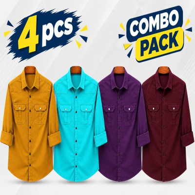 Stylish Double Pocket Casual Shirt (Oxford Croton)
